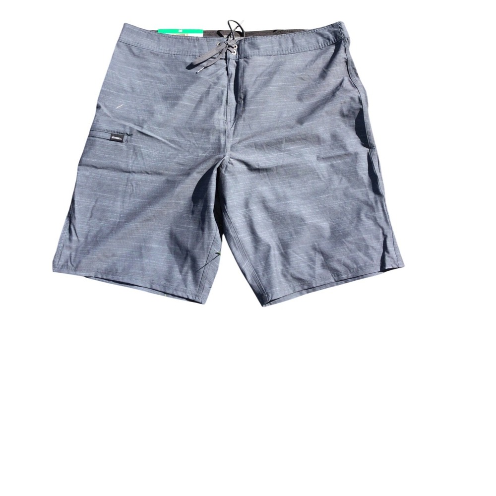 ONeill Men's Gray Boardshort 20 Outseam Quick Dry Swim Surf Beach size 30